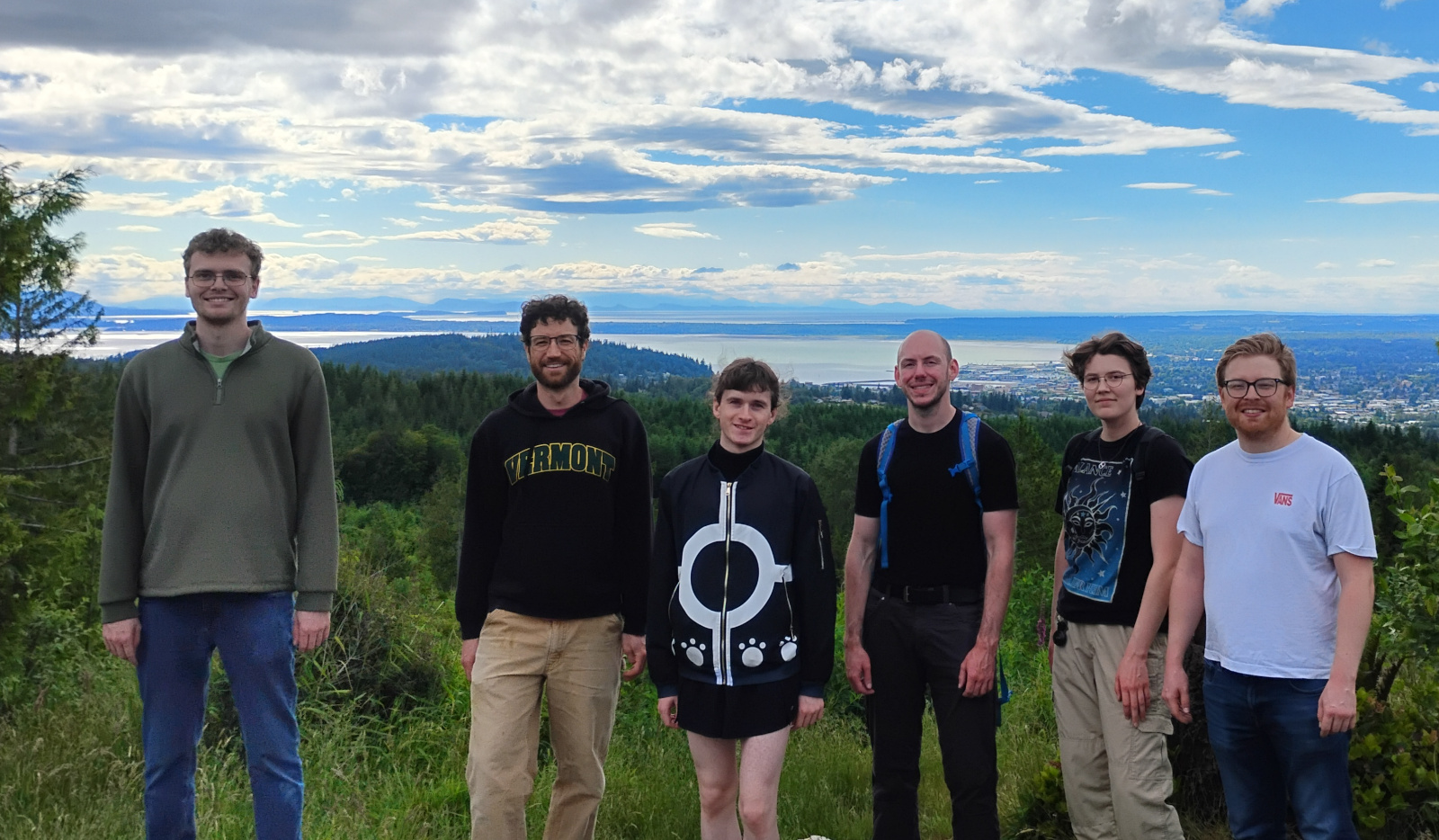 Students on Galbraith mountain above Bellingham